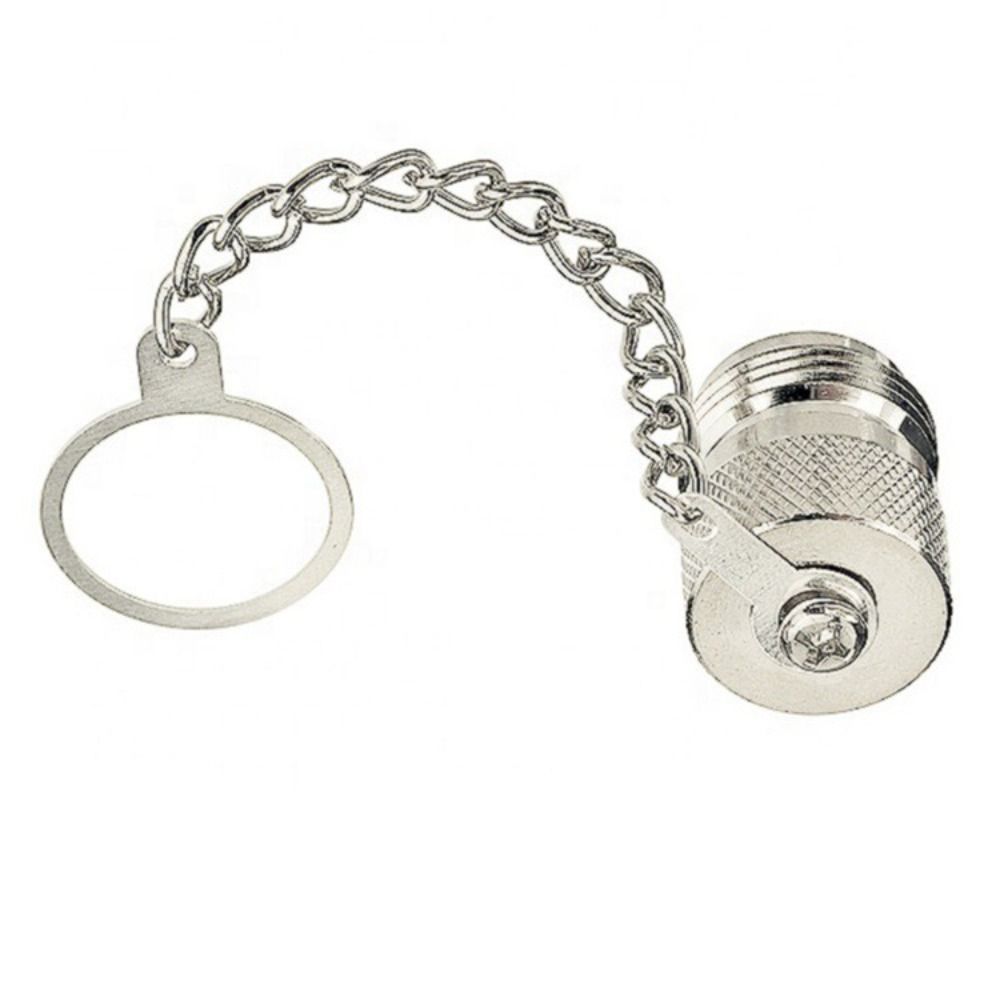 Metal Construction RF Coaxial Connector Anti-Loss Design Ring Chain Dust Cap Female Head Male Plug RF Coaxial Port