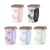 42/44/45mm Silicone Bracelet Silicone Sakura Engraved Bracelet New Watch Band For Apple Watch Band