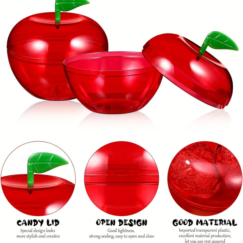 6 шт. Пластиковые контейнеры для яблок, коробки для конфет на День святого Валентина, рождественские подарки для свадебной вечеринки для друзей, косметические конфеты, таблетки, хранение