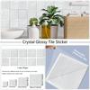 Nordic Minimalism Light Gray Marbling Tile Sticker Kitchen Bathroom Background Wall Waterproof Self-Adhesive Thickening Wall Sticker