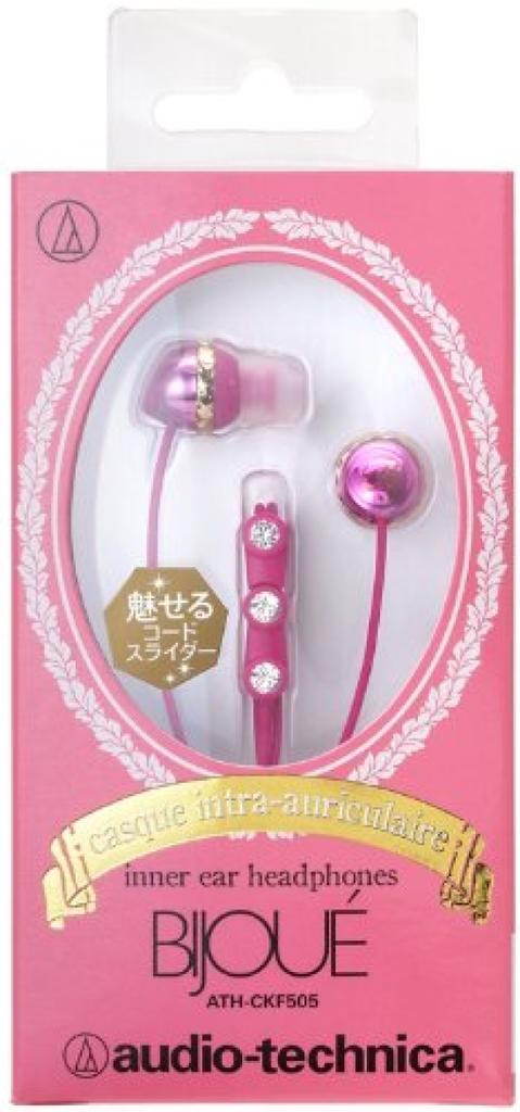 Наушники женские розовые PK audio-technica In-ear ATH-CKF505