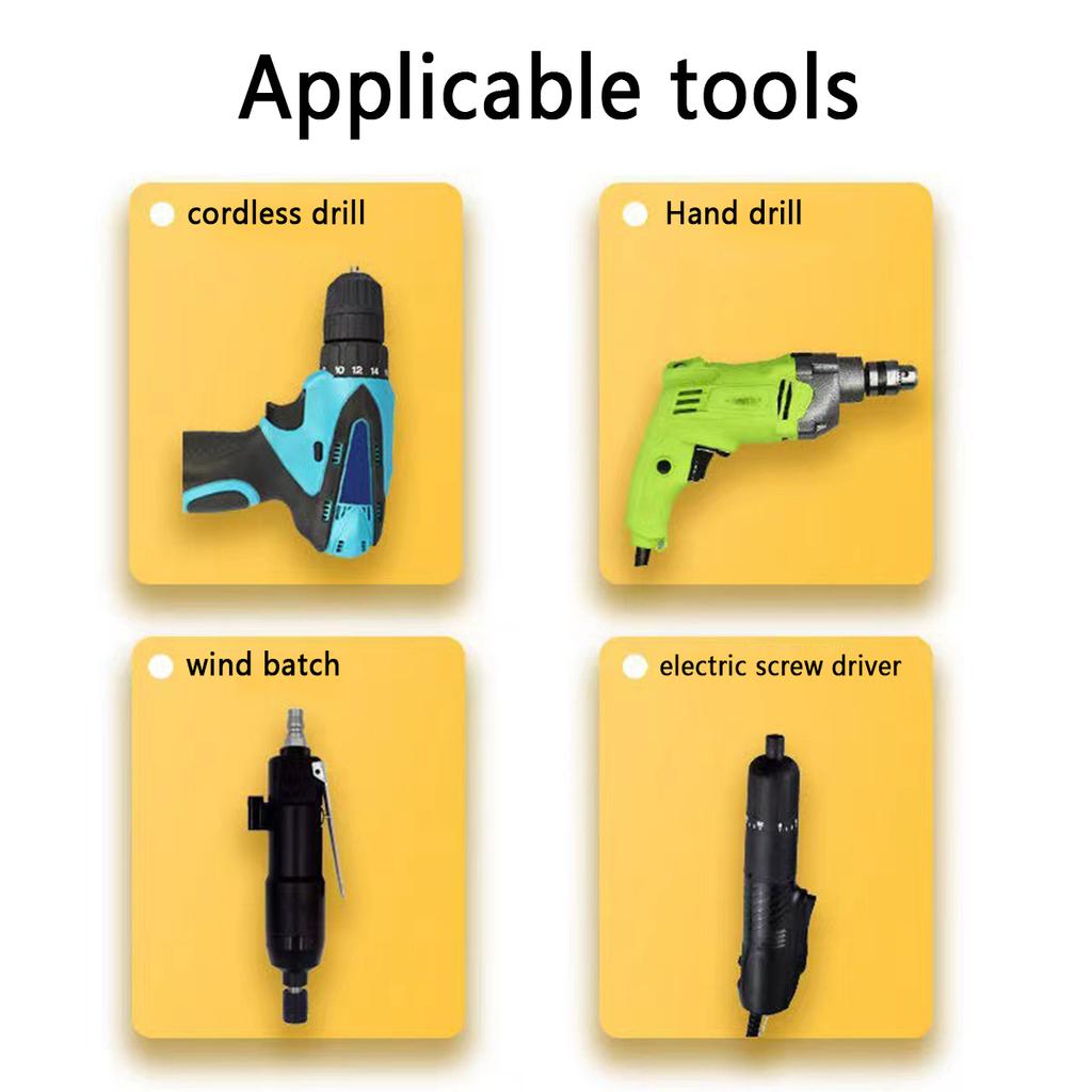 Набор шестигранных ключей Аллена из стали S2, насадки для электроотвертки 1/4 дюйма, электрические многофункциональные, с магнитным наконечником