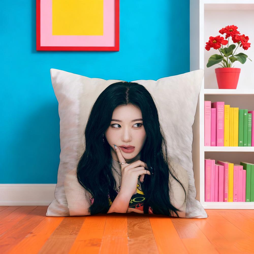 Стиль K-pop I-Itzy Наволочка Плюшевая Ткань Мягкая Двусторонняя Печать Диван Теплая Зимняя Домашний Подарок Наволочка