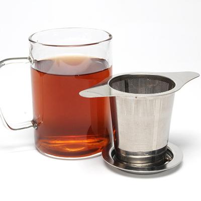 Легкая корзина для заварки чая с двойной ручкой, удобная чашка для кружки, сетчатый фильтр с вкладышами