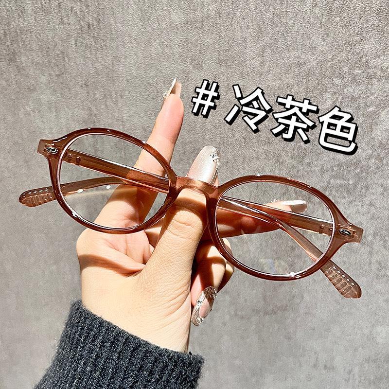 Japanese Retro Round Tortoise Shell Glasses Frame - Small Literary Style for Women