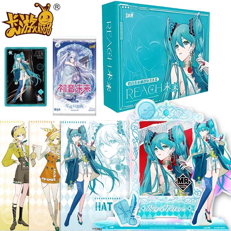 Genuine Hatsune Card Miku Postal Gift Box Acrylic Card Anime Collection Cards Anime Peripheral Toys Flash Card Gifts