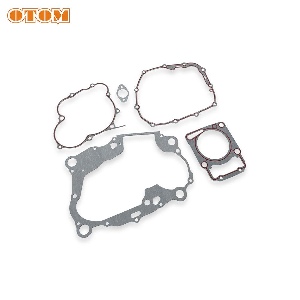 OTOM Motorcycle Engine Gasket Kits Cylinder Crankcase Ignition Clutch Cover Pad For ZONGSHEN NB300 ZS174MN-5 4-stroke Dirt Bikes