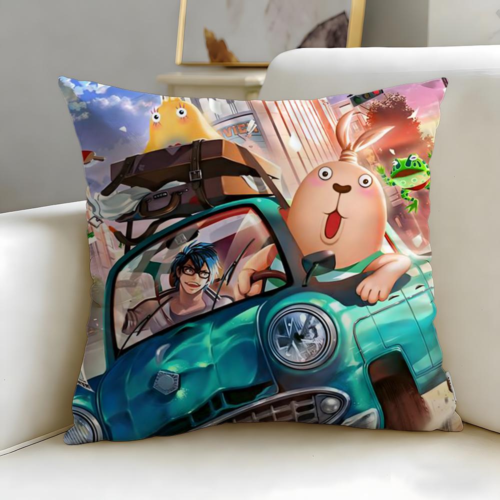 classic cartoon Usavich Cushion Cover Soft EasyWash Pillow Case Versatile for Couch Bed Travel and Office