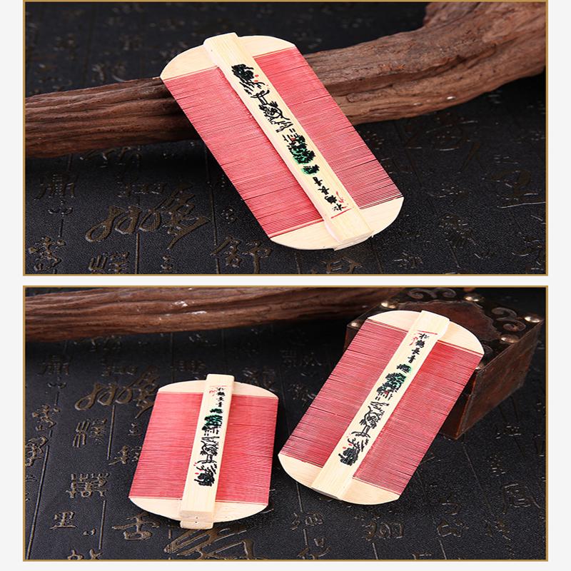 Natural Bamboo Wood Lice Comb Super Narrow Tooth Wood Combs No Static Hair Tool for Men or Pet