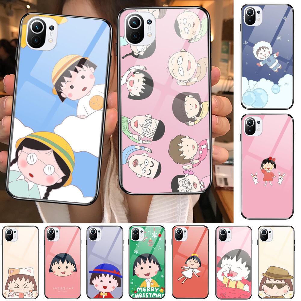 TOPLBPCS Chibi Maruko закаленное стекло чехол для телефона чехол для xiaomi redmi 11 Lite pro Ultra 10T 10 9 8 cc se чехол силиконовые чехлы