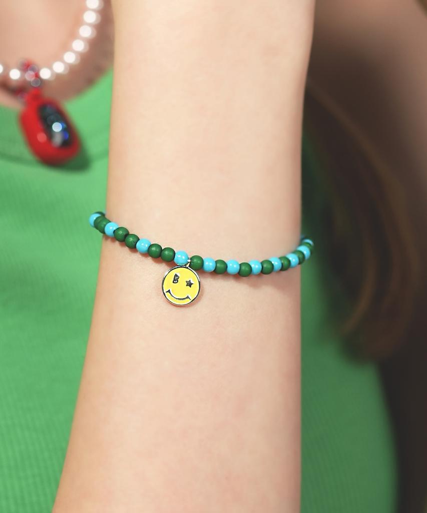 Браслет Bonbeau Coloring Smile Charm с акриловыми шариками