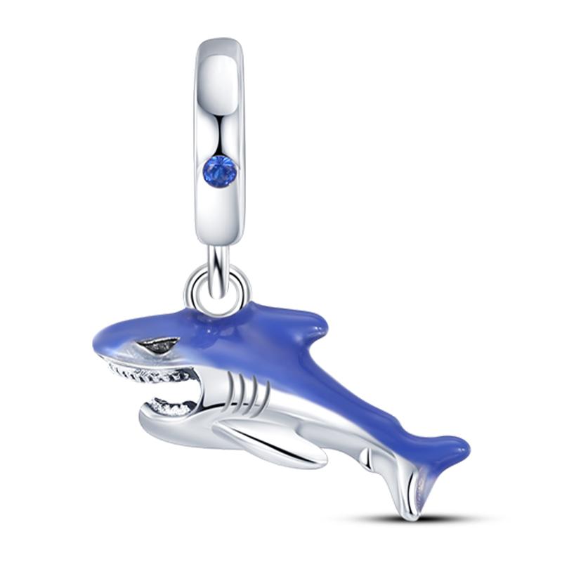 Ocean Модные Шармы-Подвески из Серебра 925 Пробы Дельфин Краб Лодка Пляж Бусины Подходят для Браслетов 3 мм Оригинальные DIY Продуманные Изделия Тонкой Работы Подарки