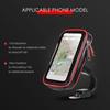 Phone Holder - Nche - Universal 5.3-6.2" - Handlebar Mount - Rain and Shock Protection - Red Plastic