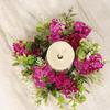 Eucalyptus Wreath Artificial Flower Garland Craft Projects Elegant Style Natural Aesthetic Artificial Flower Candle Garland 25cm