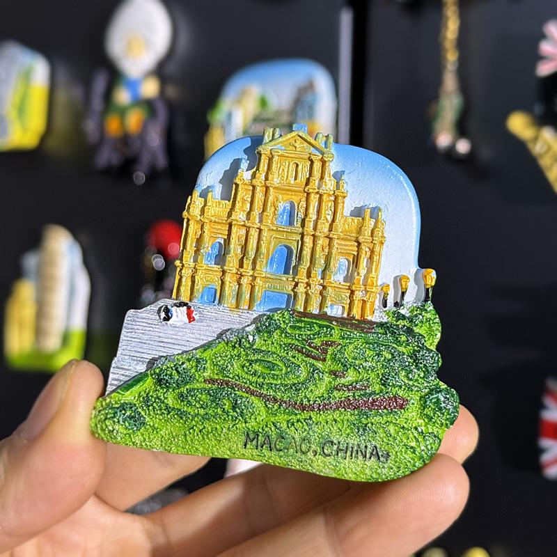 3D Городские Магниты-Сувениры для Путешествий: Европейский и Глобальный Регионы