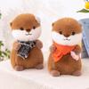 Cute Cartoon Stuffed Animal Otter Plush Toy Kawaii Sitting Posture Otter Home Decor Gifts For Girl