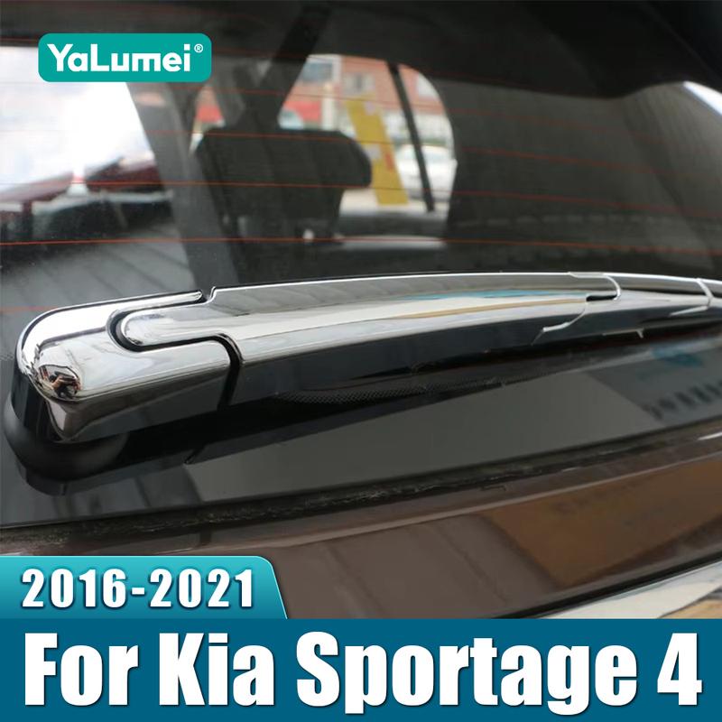 Для Kia Sportage 4 QL 2016 2017 2018 ABS Защитная крышка заднего дворника автомобиля Накладка на форсунку заднего стеклоочистителя Аксессуар