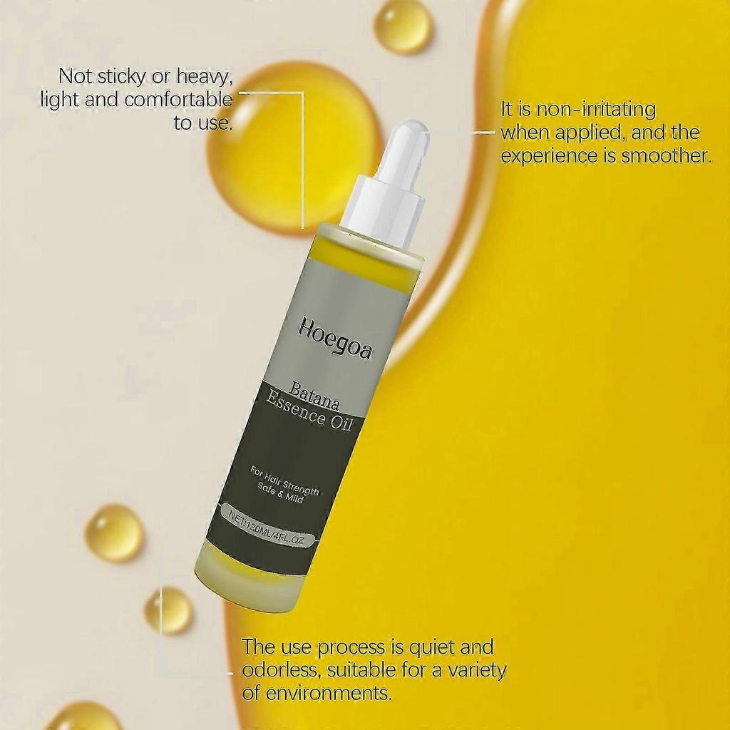 Batana Oil For Hair Growth,100% Pure Natural Raw Batana Oil From Honduras With Rosemary Ginger Oil For Hair Thickness, Scalp Treatment, 120ml