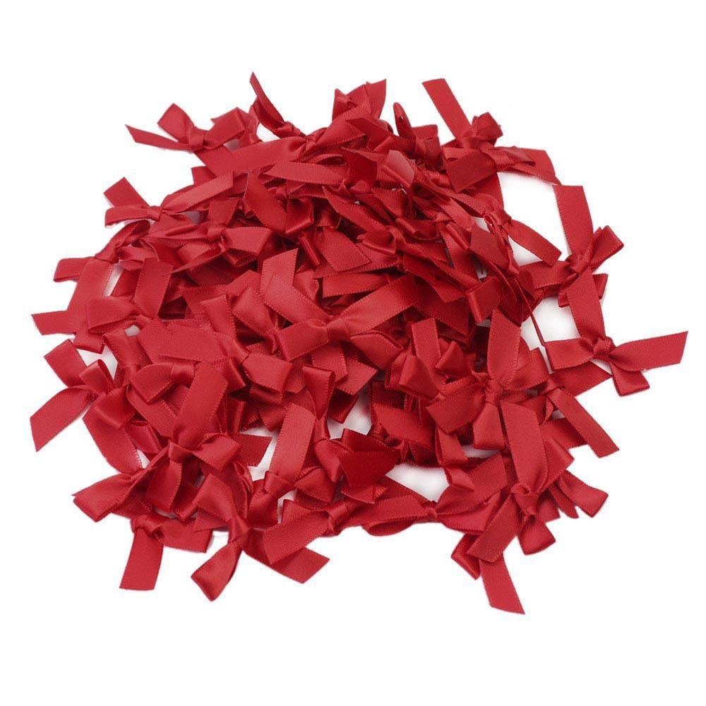 100pcs/set Hair Headwear Handmade Accessories Wedding Decoration Sewing DIY Craft Satin Ribbon Bow