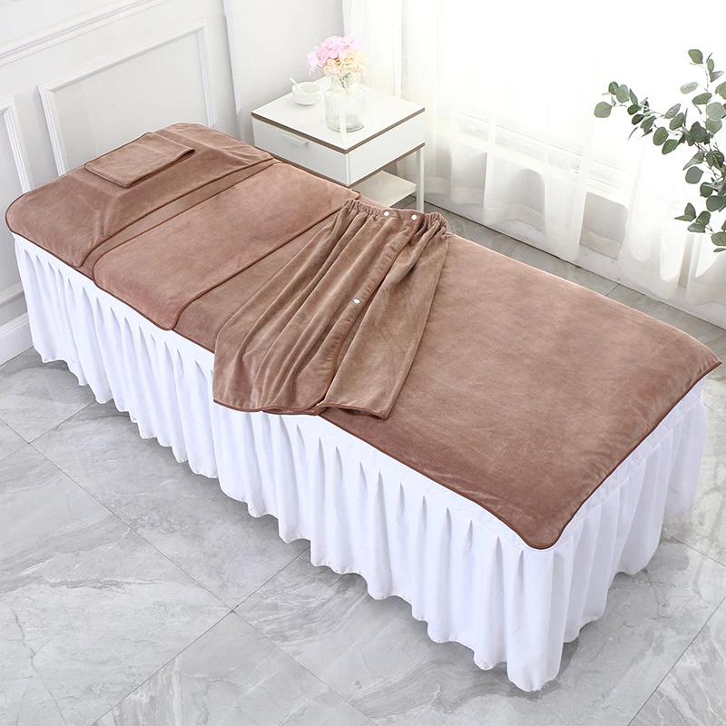 5Pcs/Set Aesthetic Clinic Sauna Nano-velvet SPA Towel Beauty Salon Bath Hair Towels Strong Absorbent Turban Bed Towel