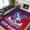 Crystal Velvet Rug Custom Name Text, Soft Non Slip Floor Mat Home DecorCrystal Palace