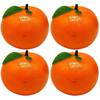 NUOLUX Orange Food Sample Fruit Fake Mandarin Artificial Imitation Object Figurine Ornament Decoration Photo Prop Fruit Shop Display 4 Pieces