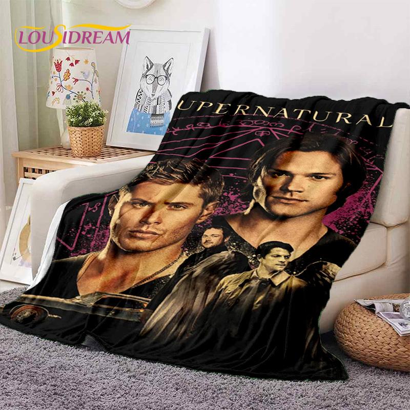 SPN Последние Сверхъестественное Дин Сэм Мягкие Фланелевые Пледы, Плед Уютный Плед для Пикника Кроватей Дивана Дома Спальни Подарок