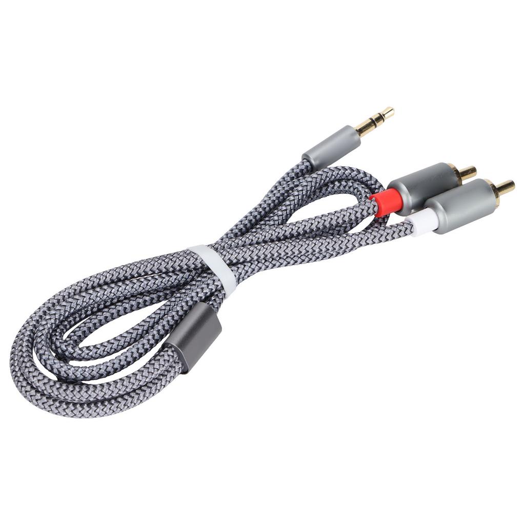 3.5mm Jack to 2 RCA Aux Audio Cable High Fidelity Audio Cable for Mobile Phones Laptops Speaker