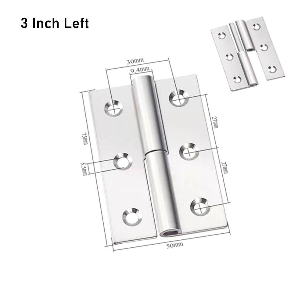 1Pcs 304 Stainless Steel Removable Hinge Door Hinges Window Door Cabinet Cupboard