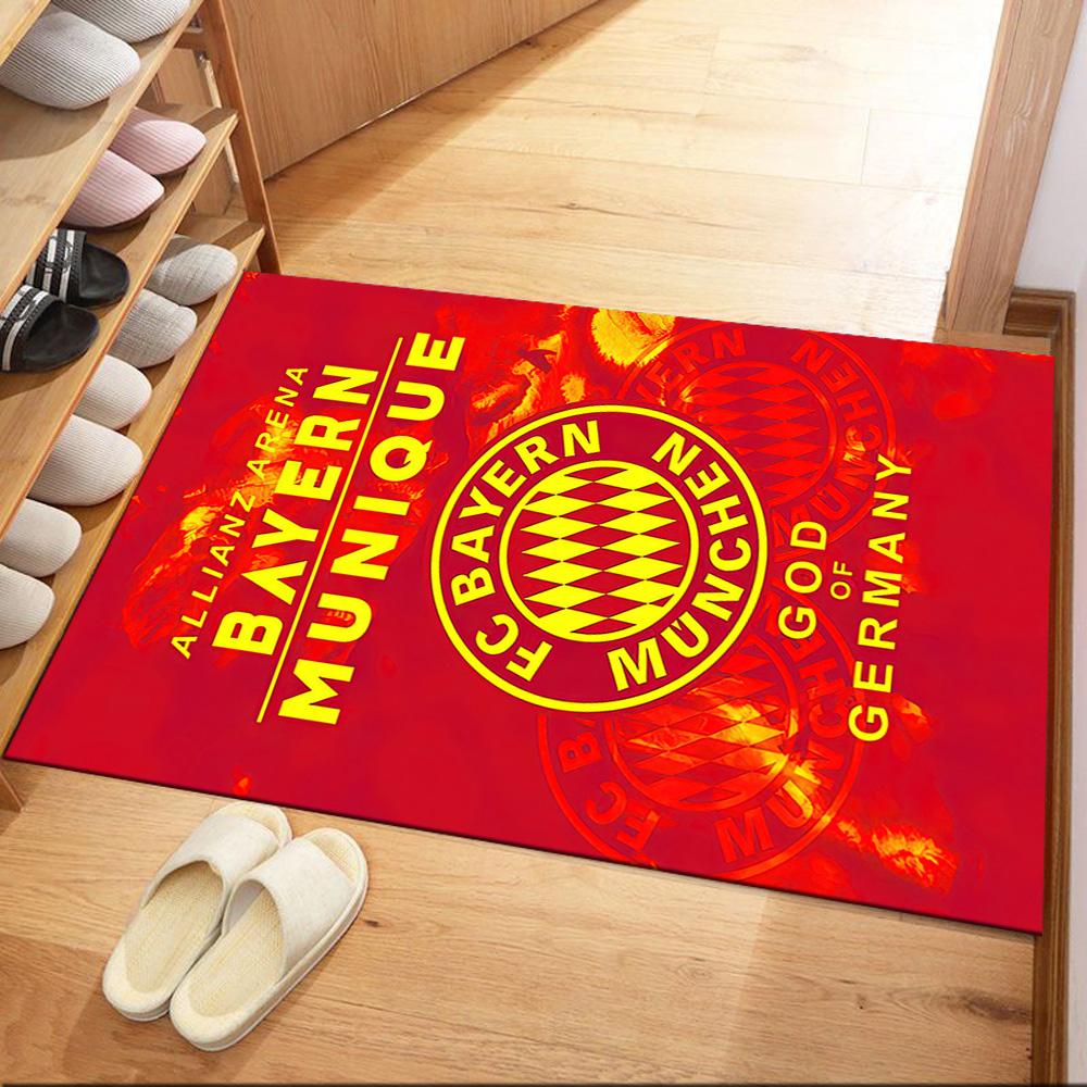 Bayern Munich Football Crest 1 Square rugs are a great choice for living rooms, bedrooms, home décor, and as gifts