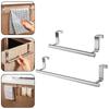 Extendable Storage Shelf Storage Rack Door Hook Cabinets Stainless Steel Towels Holder