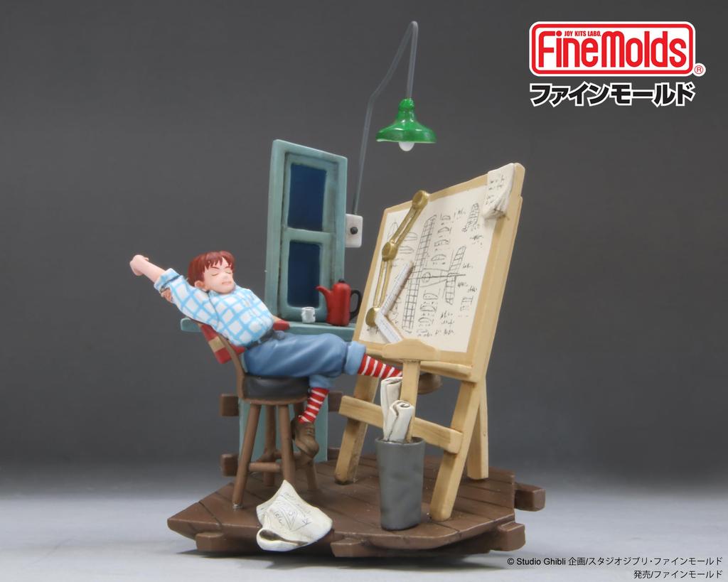 Fine Mold Studio Ghibli Vignette Collection Porco Rosso Fio Plastic Model GV2 No.2 Sleep-deprived Non-Scale