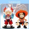 Очаровательная коллекция мини-фигурок One Piece с изображением смеющегося Эйса и Ямато для энтузиастов