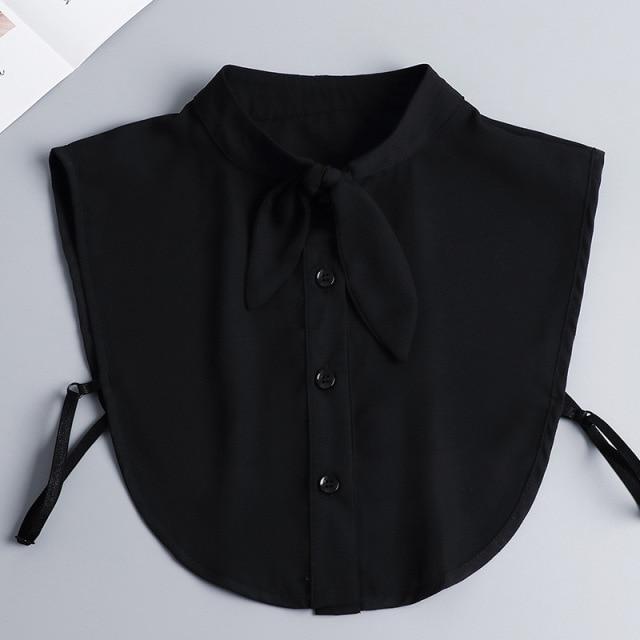 Hollow Lace Chiffon Doll Cotton Fake Collar Blouse Sweater Detachable Shirt Collar False Collar Lapel Women Top Collars Decor