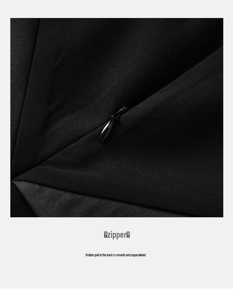 Элегантное летнее платье с открытыми плечами и бриллиантовым маникюром для женщин