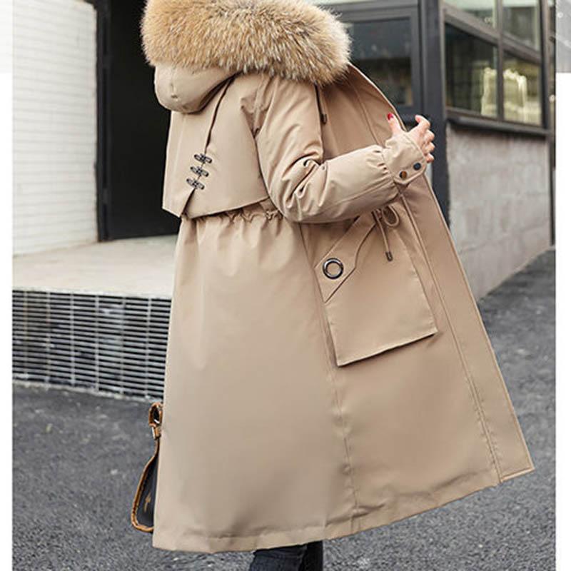 Однослойная трехслойная женская куртка средней длины со съемной подкладкой, хлопковая стеганая куртка с бархатной утолщенной талией, стеганая куртка