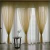 30% Shading Sheer Curtains for Living Room Window Transparent Voile Tulle Curtain Colourful Wedding Drapes Home Decor High Quality