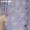 1 шт. NAPEARL 70-80% затемнение принт ночной небо узор короткие шторы для спальни гостиная домашний декор