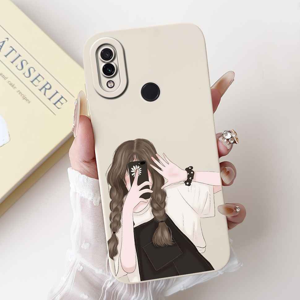 For Xiaomi Redmi Note 7 6.3" Casing Cute Cartoon Shockproof Back Cover For Redmi Note 7 note7 Flower Soft Silicone Phone Cases