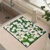 1Pcs Rubber Drying Mat With Flower Absorbent Pattern For Shop Restaurant Kitchen Carpet Tableware Durable Diatom Mud Table Mat Pet Mat Coffeeware