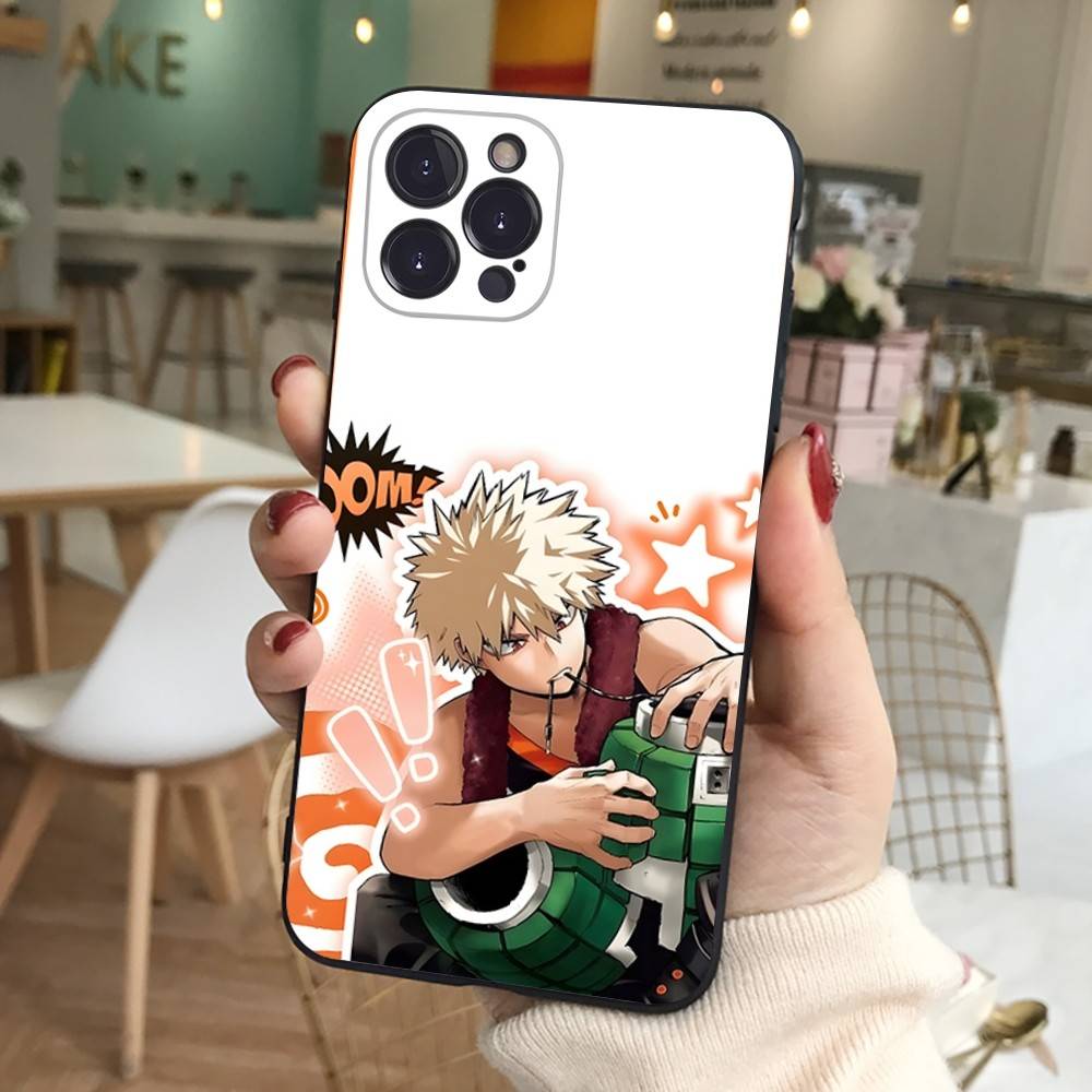 Моя геройская академия Кацуки Бакуго Чехол для телефона My Hero Для IPhone 17 16 Pro Max 15 14 13 12 11 Mini Plus Чехол для телефона