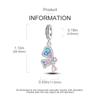 Charms Plata Dreamy Blue Pink Butterfly-Shaped Pendants Fit Original Bracelets Charms For Women Jewelry Diy Making Gifts
