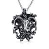 Vintage Aries Ram Head Zodiac Sign Astrology Horoscope Pendant Sterling Silver for Women Men Necklace. .925