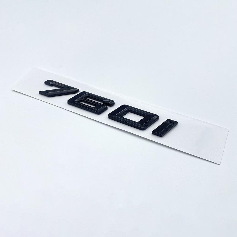Chrome Black 730i 740i 745i 750i 760i ABS Emblem for BMW 7 Series F03 F04 G112 Car Tail Rear Trunk Logo Sticker Accessories tx2