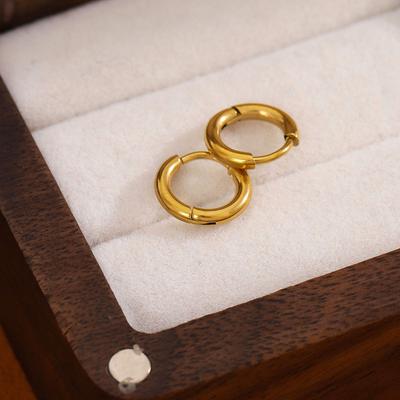 Серьги из нержавеющей стали 316L для женщин Винтажные Хип-хоп Кольца Трендовые Невыцветающие Серьги Высокое Качество Девочка