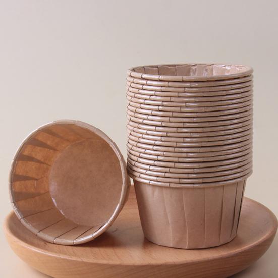 50 шт., устойчивые к высоким температурам чашки для торта, жиронепроницаемая бумага, водонепроницаемые, легко извлекаемые из формы, одноразовые пищевые чашки для выпечки