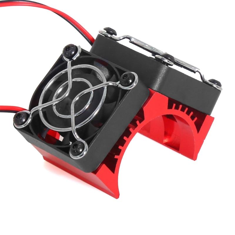 Motor Heat Sink with Double Cooling Fans for 1/8 Scale Remote Control Car Motors 4074 4274 1515 Model Modificatin Kits