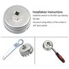 DILOANNA Filter Wrench Filter Cap Removal Tool 14 Flute for Toyota Lexus