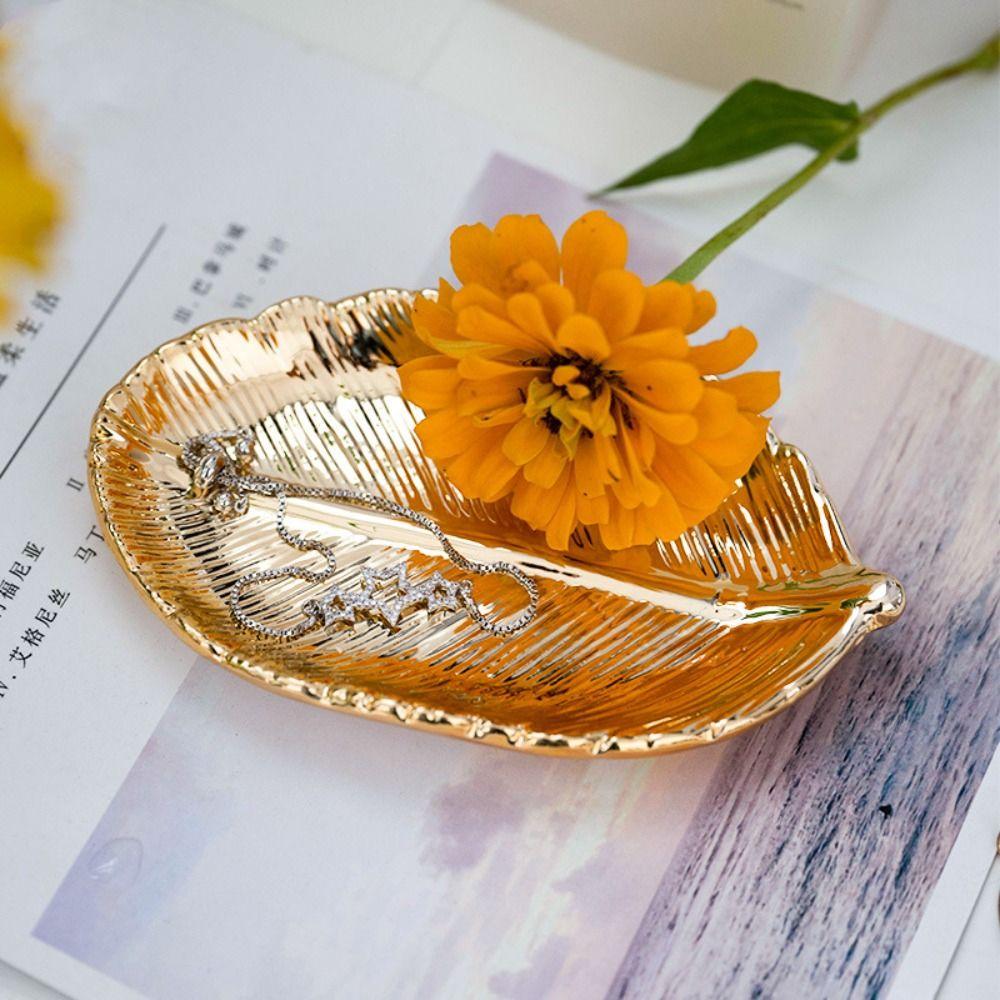 Роскошный поднос для хранения Керамические демонстрационные тарелки Косметический органайзер Поднос для украшений Косметика