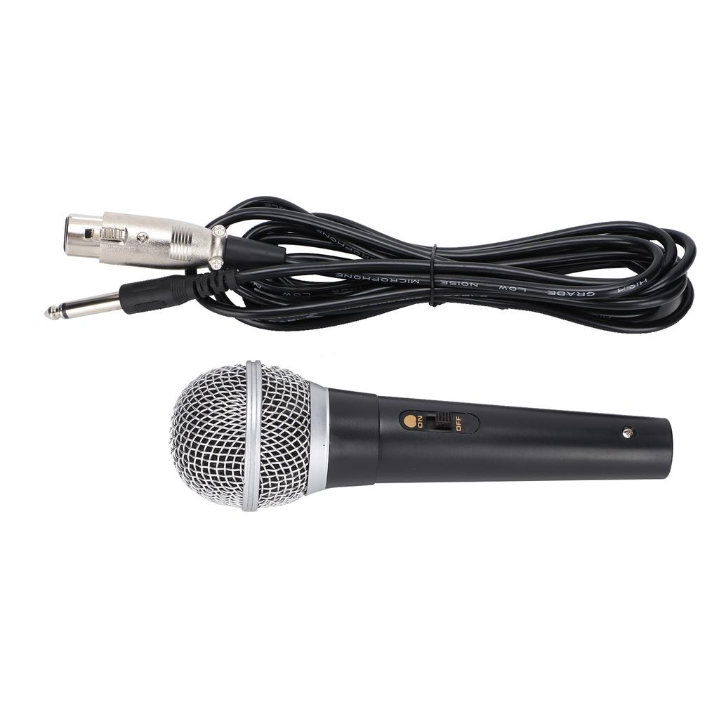 XLR Microphone with XLR To 1/4 Inch Cable Audio Connection Handheld Microphone Suitable for Stage Karaoke Singing and Recording